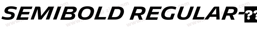 SemiBold Regular字体转换